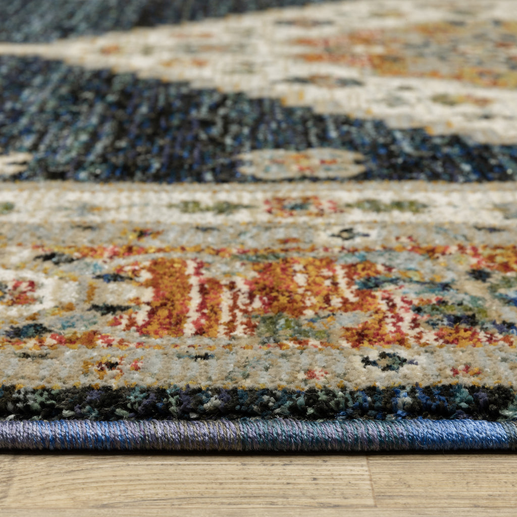 Oriental Weavers Andorra 2281E Multicolor Rectangle Area Rug – Elegant Machine Woven Stain-Resistant Indoor Rug-