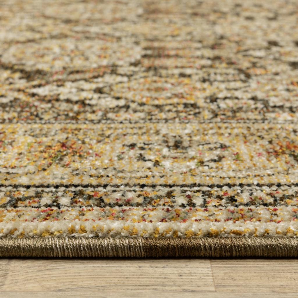 Oriental Weavers Andorra 2431A Brown Rectangle Indoor Area Rug Oriental Pattern-