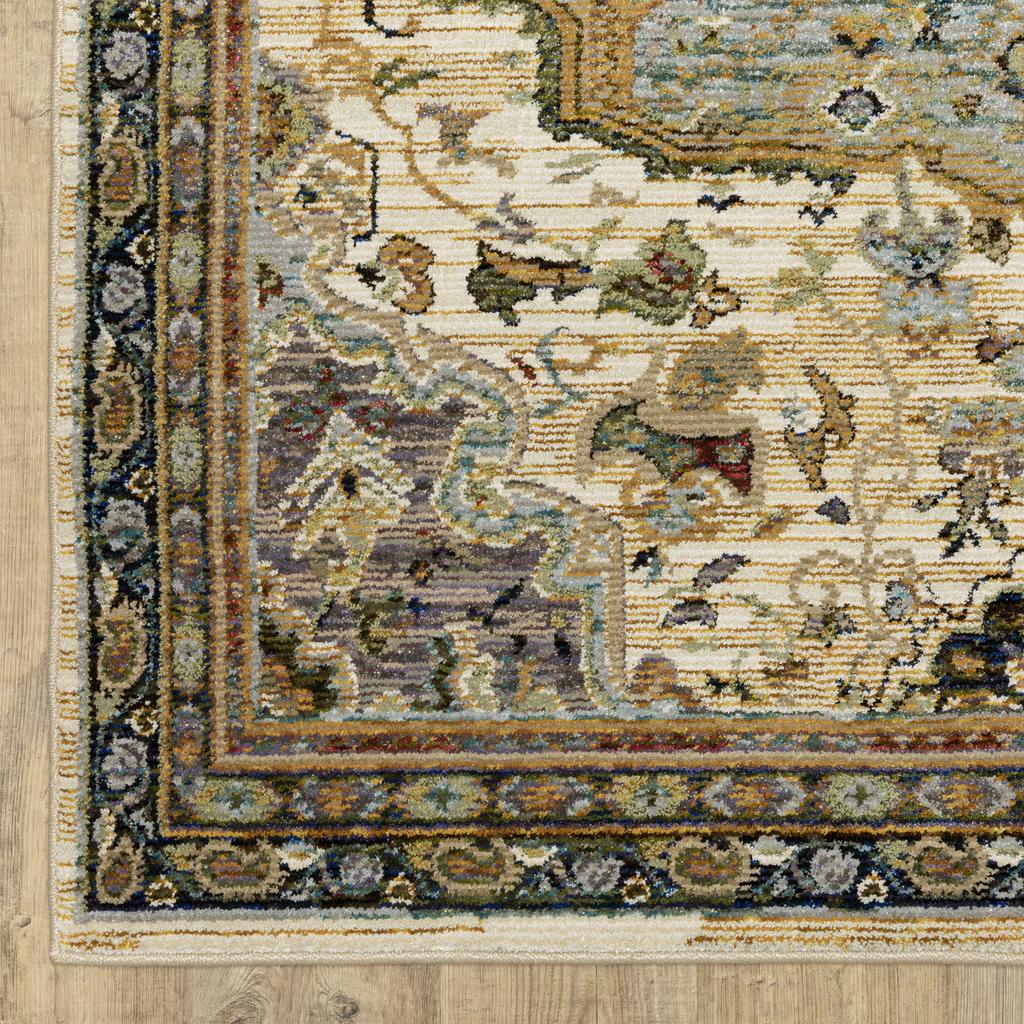 Oriental Weavers Andorra 2451B Ivory Rectangle Indoor Runner Oriental Pattern-