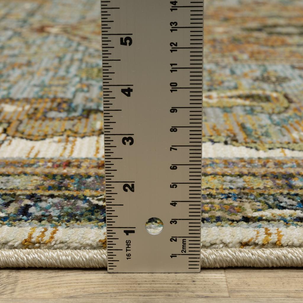 Oriental Weavers Andorra 2451B Ivory Rectangle Indoor Runner Oriental Pattern-