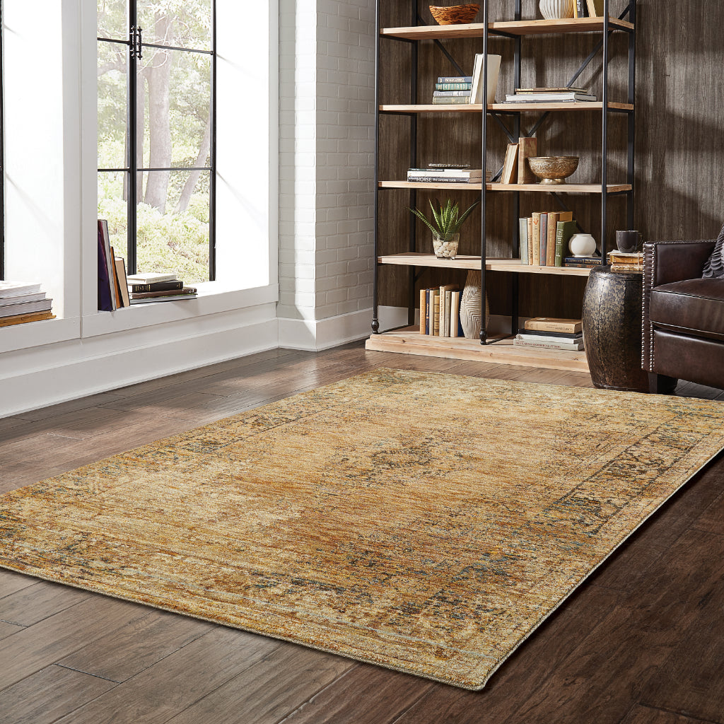 Oriental Weavers Andorra 6845D Multicolor Rectangle Indoor Area Rug - Durable & Stain Resistant Rug with Distressed Oriental Design-