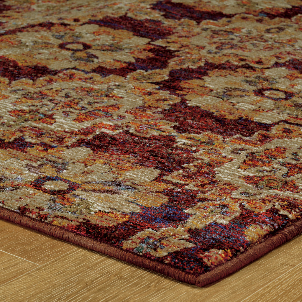 Oriental Weavers Andorra 6883A Multicolor Rectangle Indoor Area Rug - Durable & Stain Resistant Rug with Classic Medallion Design-