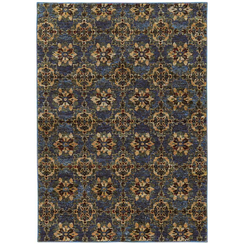 Oriental Weavers Andorra 6883C Multicolor Rectangle Indoor Area Rug - Durable & Stain Resistant Rug with Classic Medallion Design-