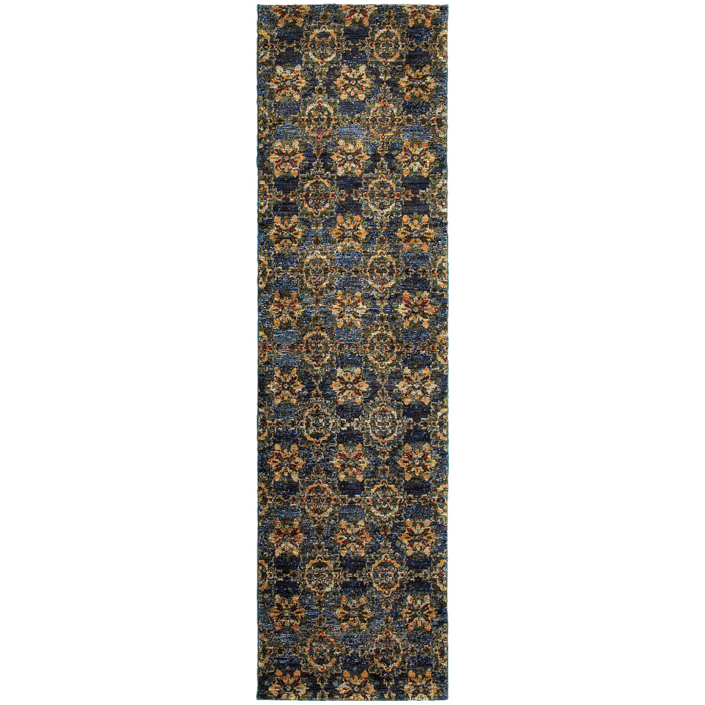 Oriental Weavers Andorra 6883C Multicolor Rectangle Indoor Runner - Durable & Stain Resistant Rug with Classic Medallion Design-