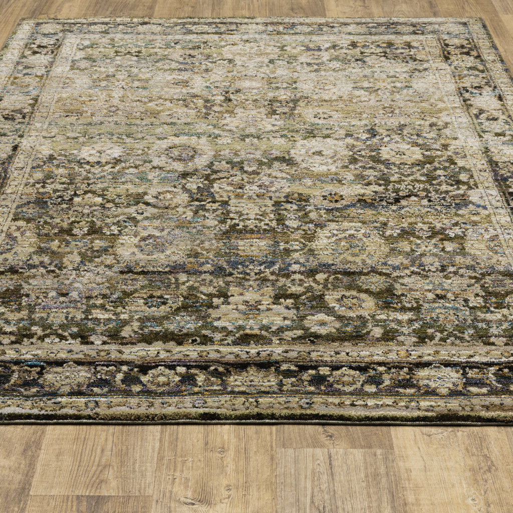 Oriental Weavers Andorra 7125C Multicolor Rectangle Indoor Area Rug - Durable & Stain Resistant Rug with Distressed Oriental Design-