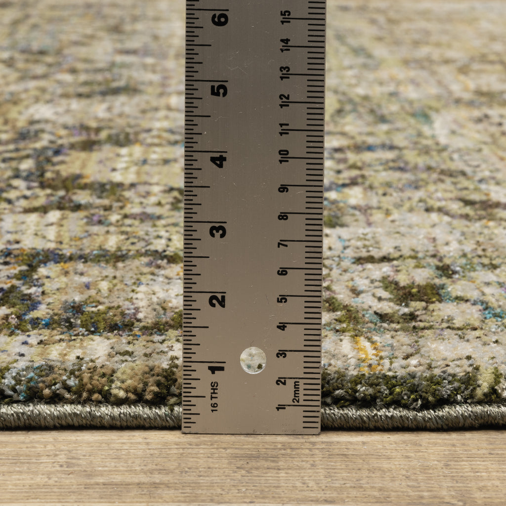 Oriental Weavers Andorra 7125C Multicolor Rectangle Indoor Area Rug - Durable & Stain Resistant Rug with Distressed Oriental Design-