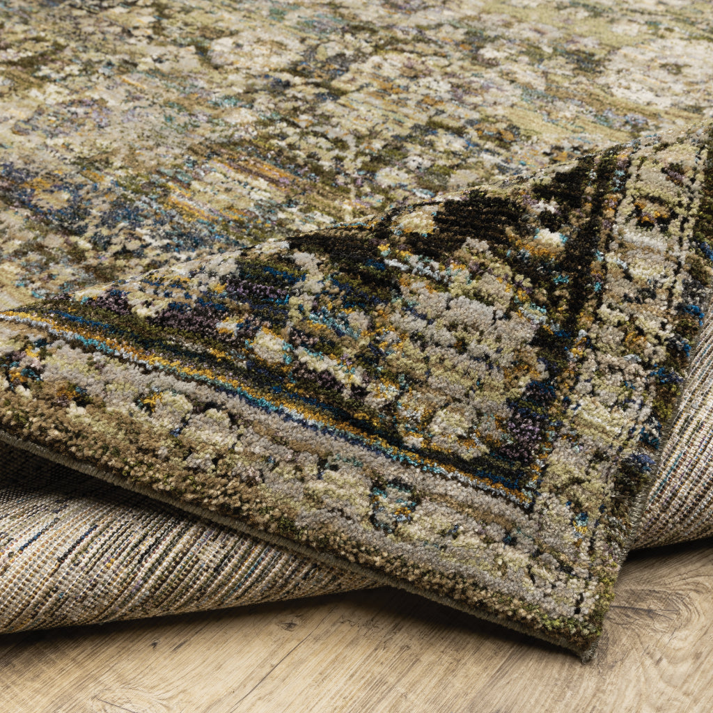 Oriental Weavers Andorra 7125C Multicolor Rectangle Indoor Area Rug - Durable & Stain Resistant Rug with Distressed Oriental Design-