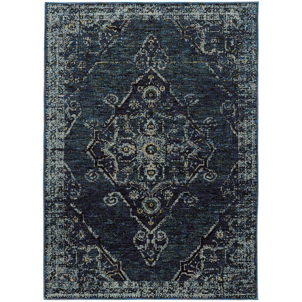 Oriental Weavers Andorra 7135F Multicolor Rectangle Indoor Area Rug - Durable & Stain Resistant Rug with Medallion Design-