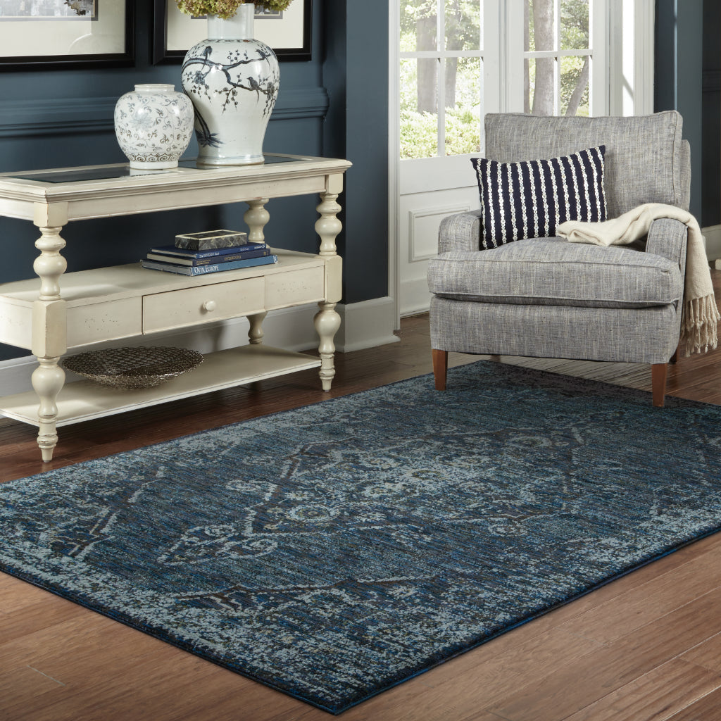 Oriental Weavers Andorra 7135F Multicolor Rectangle Indoor Area Rug - Durable & Stain Resistant Rug with Medallion Design-