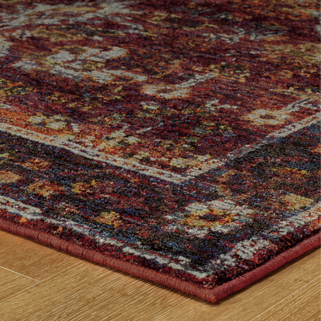 Oriental Weavers Andorra 7153A Multicolor Rectangle Indoor Area Rug - Durable & Stain Resistant Rug with Oriental Design-