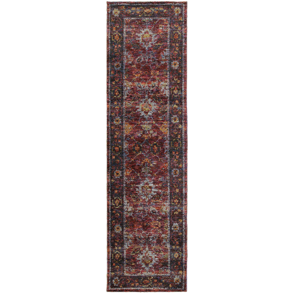Oriental Weavers Andorra 7153A Multicolor Rectangle Indoor Runner - Durable & Stain Resistant Rug with Oriental Design-