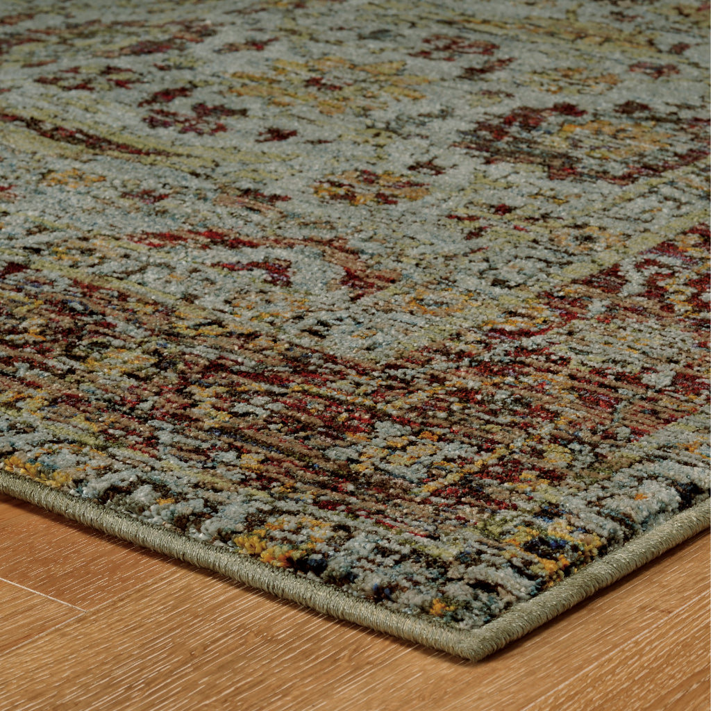 Oriental Weavers Andorra 7155A Multicolor Rectangle Indoor Area Rug - Durable & Stain Resistant Rug with Oriental Design-