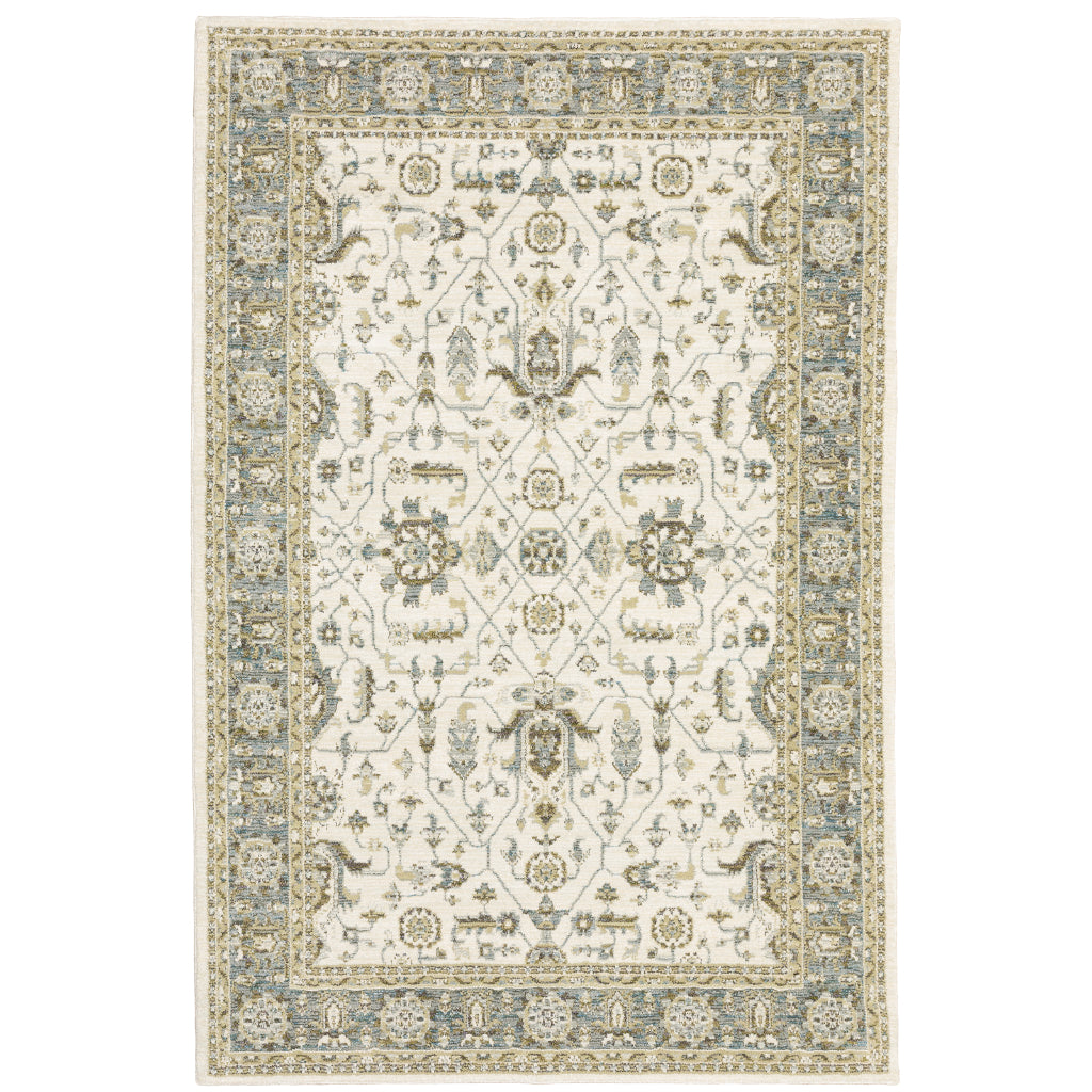 Oriental Weavers Andorra 9537P Multicolor Rectangle Indoor Area Rug - Durable & Stain Resistant Rug with Floral Design-