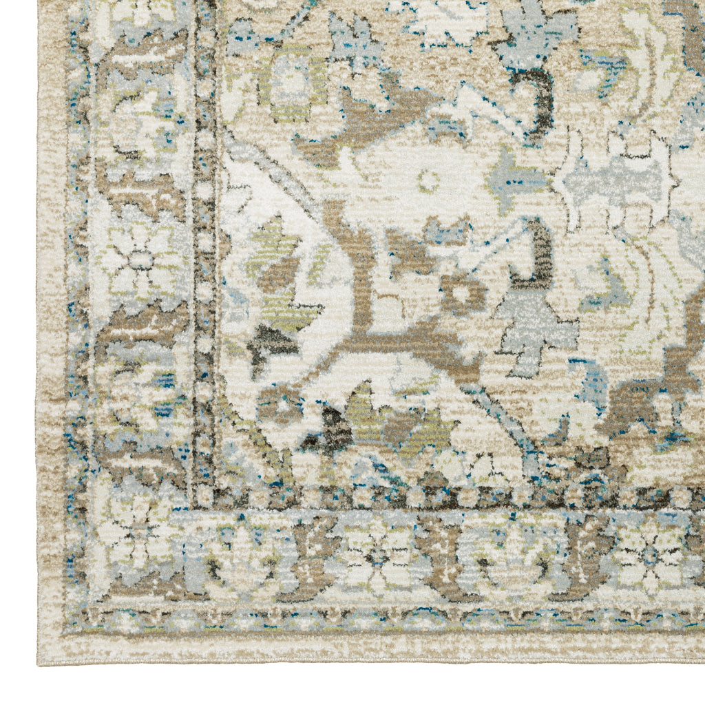 Oriental Weavers Andorra 9818G Multicolor Rectangle Indoor Area Rug - Durable & Stain Resistant Rug with Medallion Design-