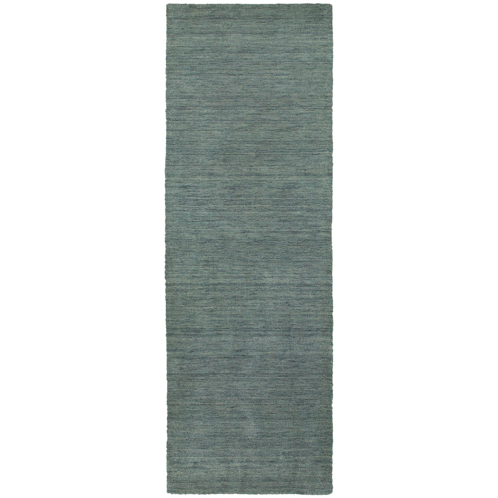Oriental Weavers Aniston 27101 Blue Rectangle Indoor Runner - Luxurious Hand Tufted Rug Made of 100% Wool-