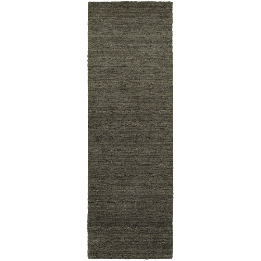 Oriental Weavers Aniston 27102 Charcoal Rectangle Indoor Runner - Luxurious Hand Tufted Rug Made of 100% Wool-