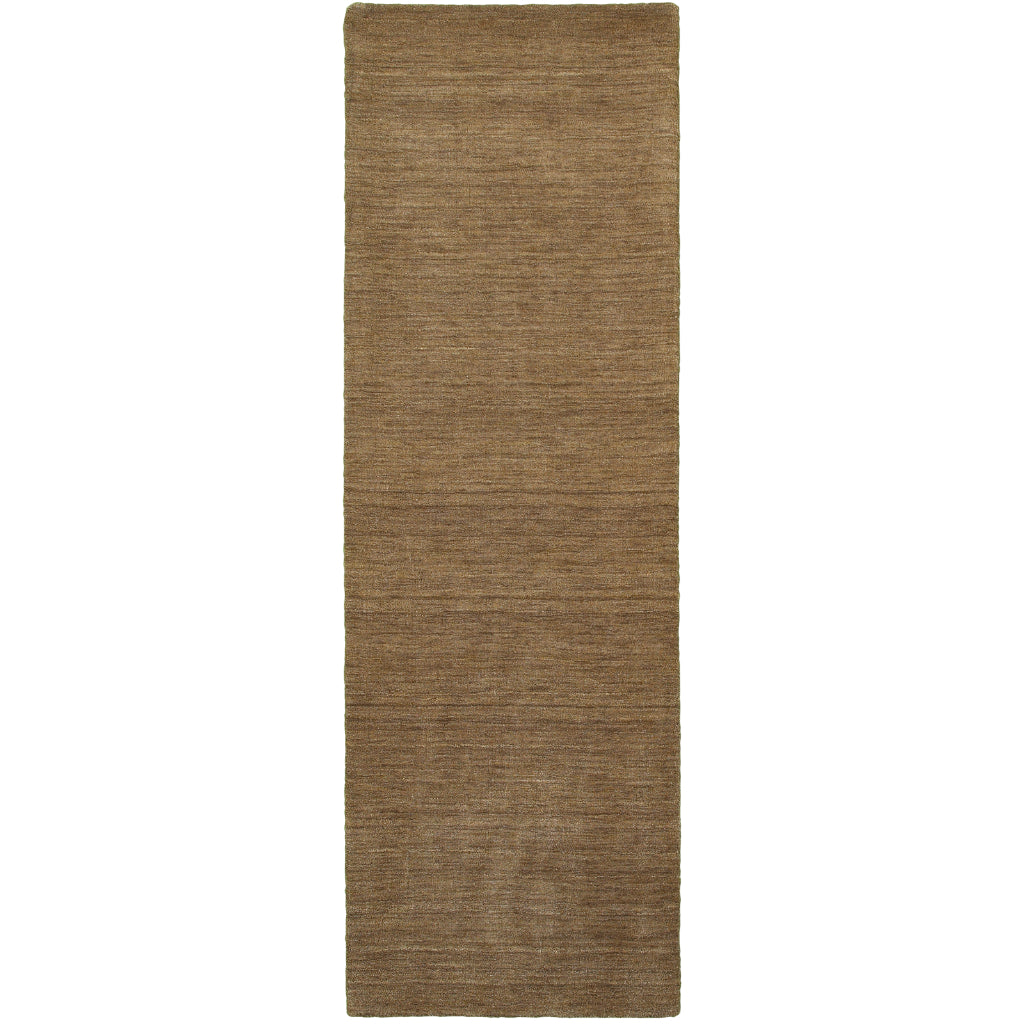 Oriental Weavers Aniston 27104 Tan Rectangle Indoor Runner - Luxurious Hand Tufted Rug Made of 100% Wool-