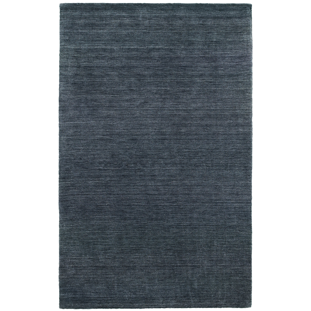 Oriental Weavers Aniston 27106 Navy Rectangle Indoor Area Rug - Luxurious Hand Tufted Rug Made of 100% Wool-