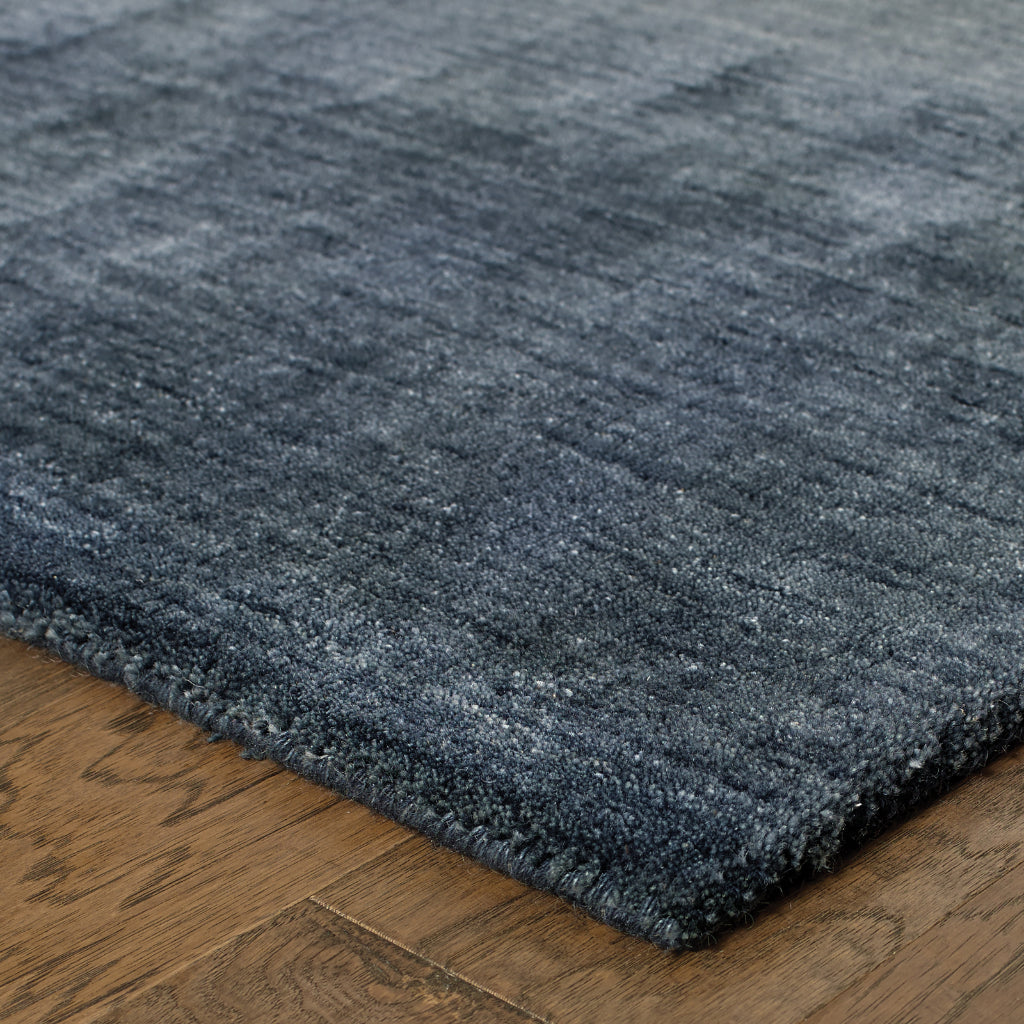 Oriental Weavers Aniston 27106 Navy Rectangle Indoor Runner - Luxurious Hand Tufted Rug Made of 100% Wool-