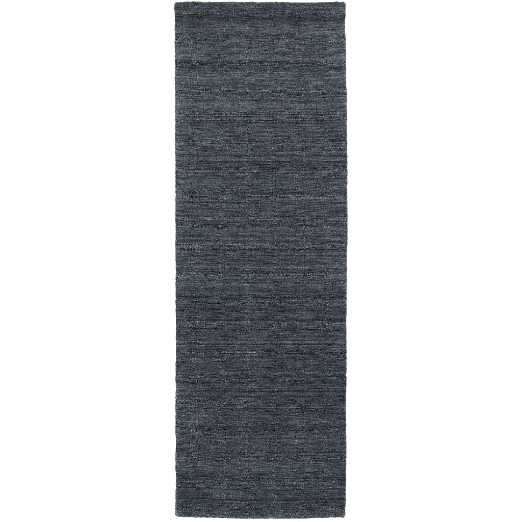 Oriental Weavers Aniston 27106 Navy Rectangle Indoor Runner - Luxurious Hand Tufted Rug Made of 100% Wool-