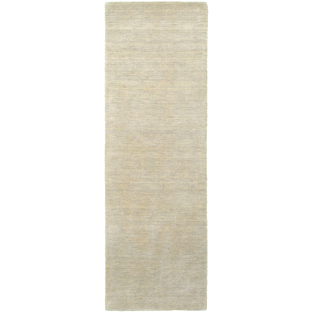 Oriental Weavers Aniston 27107 Beige Rectangle Indoor Runner - Luxurious Hand Tufted Rug Made of 100% Wool-