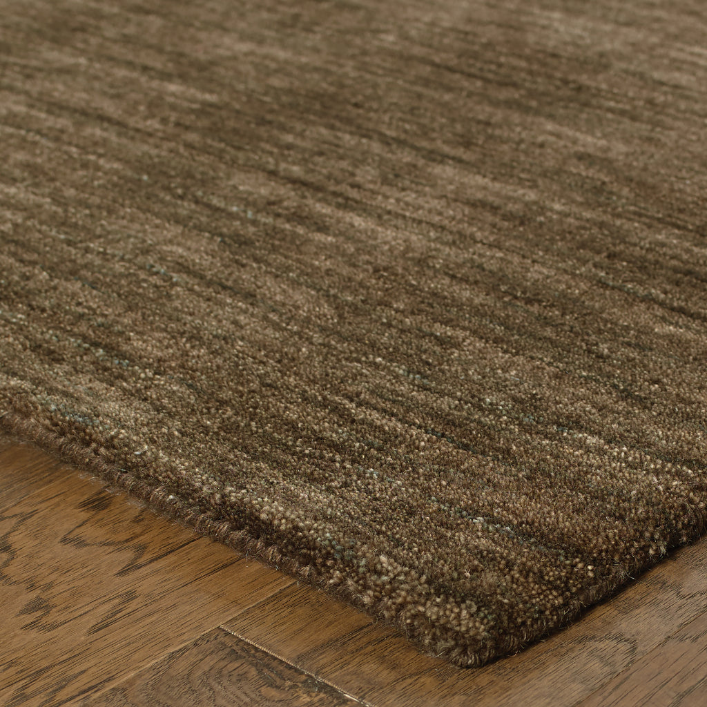 Oriental Weavers Aniston 27109 Brown Rectangle Indoor Area Rug - Luxurious Hand Tufted Rug Made of 100% Wool-