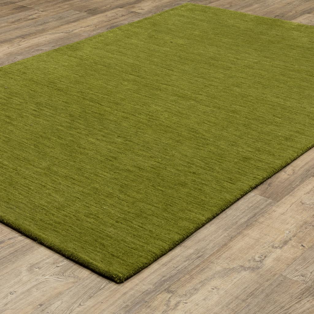 Oriental Weavers Aniston II 27116 Olive Rectangle Indoor Area Rug Solid Pattern-