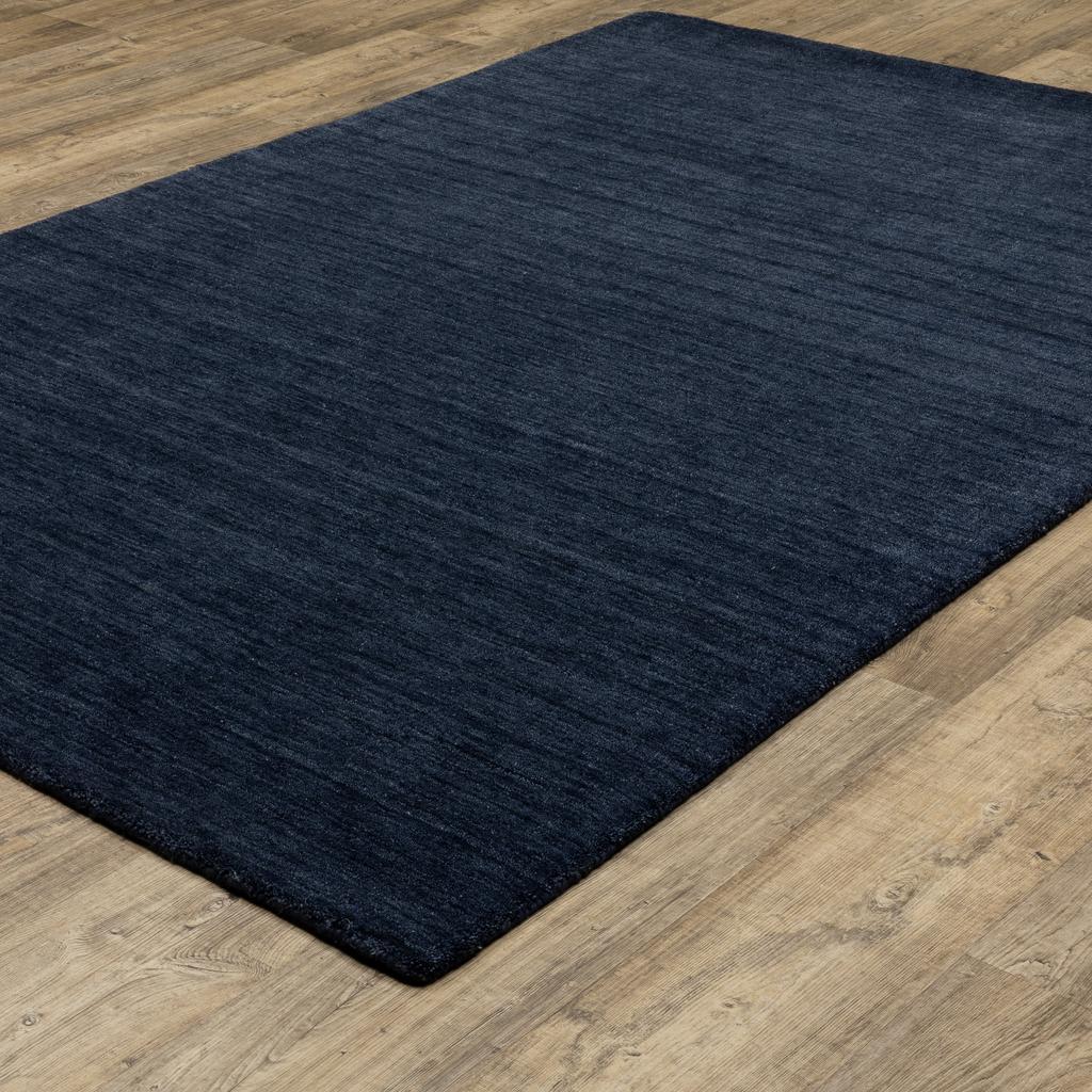 Oriental Weavers Aniston II 27119 Navy Rectangle Indoor Area Rug Solid Pattern-