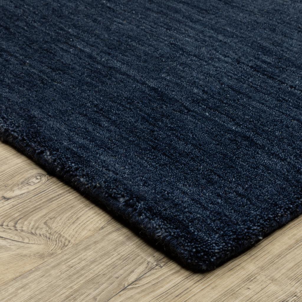 Oriental Weavers Aniston II 27119 Navy Rectangle Indoor Area Rug Solid Pattern-