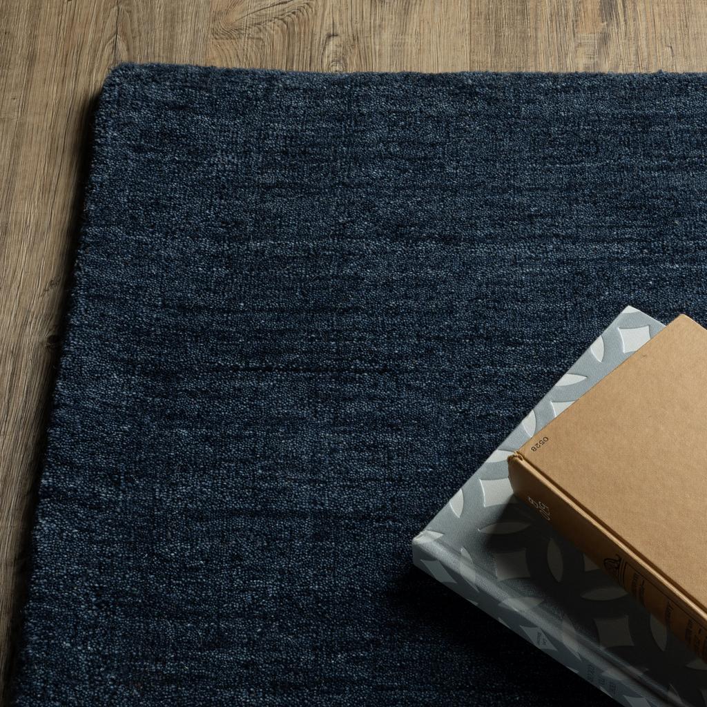 Oriental Weavers Aniston II 27119 Navy Rectangle Indoor Runner Solid Pattern-