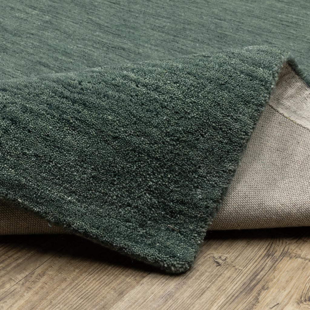 Oriental Weavers Aniston II 27121 Teal Rectangle Indoor Area Rug Solid Pattern-