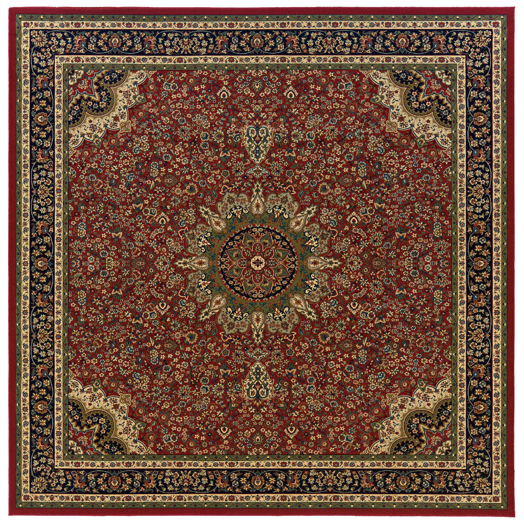 Oriental Weavers Ariana 116R3 Multicolor Square Indoor Area Rug - Stylish Stain Resistant Machine Made Rug-