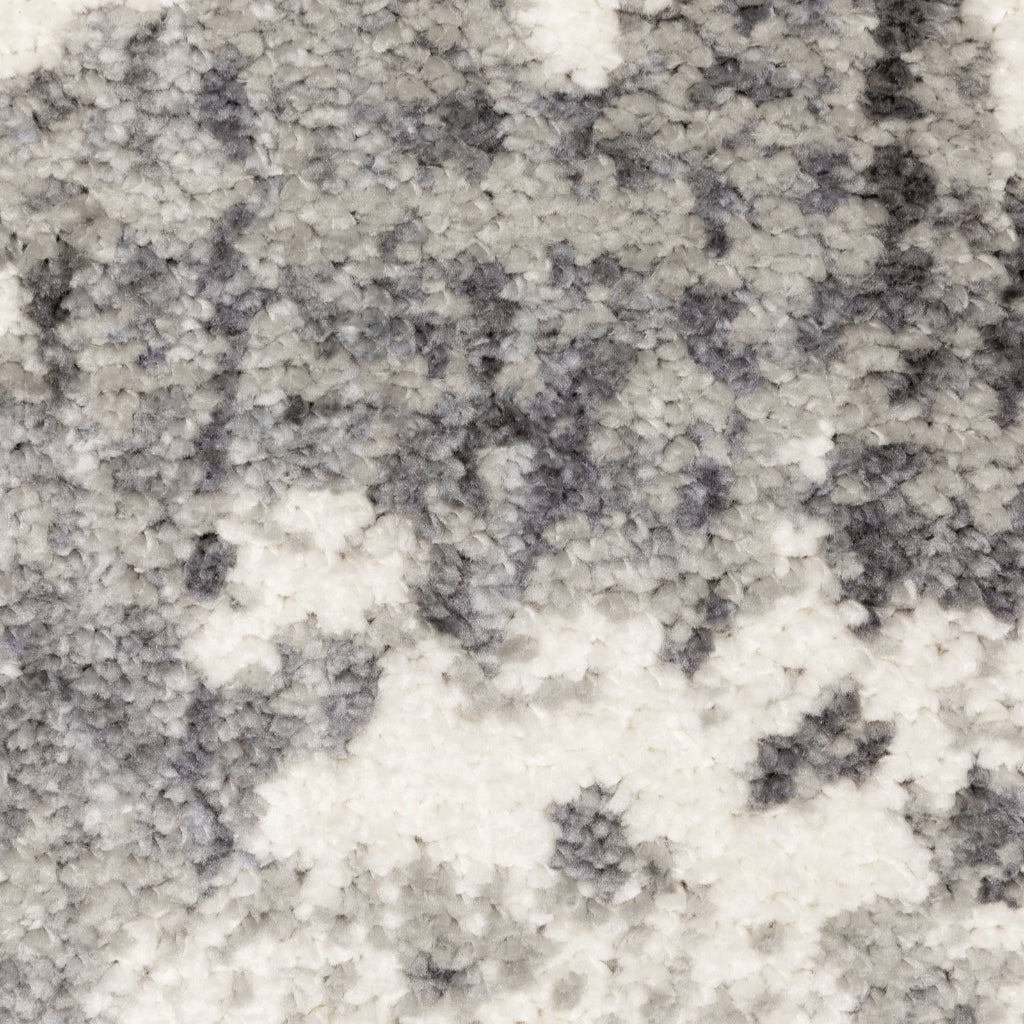 Oriental Weavers Aspen 003H9 Gray Rectangle Indoor Shaggy Runner - Comfortable Stain Resistant Contemporary Rug-
