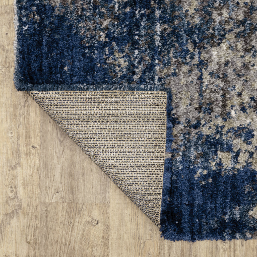 Oriental Weavers Aspen 2060L Blue Rectangle Indoor Shaggy Runner - Comfortable Stain Resistant Contemporary Rug-