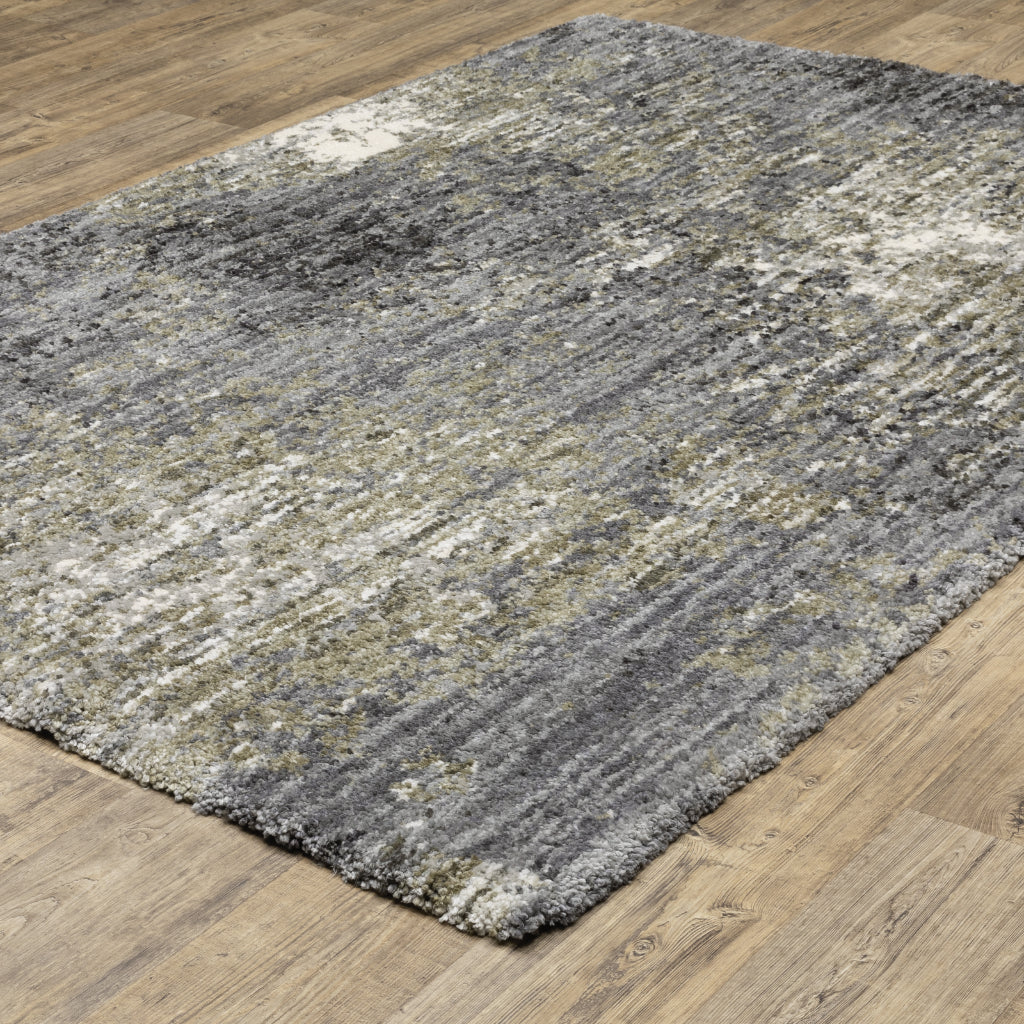 Oriental Weavers Aspen 2060W Gray Rectangle Indoor Shaggy Area Rug - Comfortable Stain Resistant Contemporary Rug-