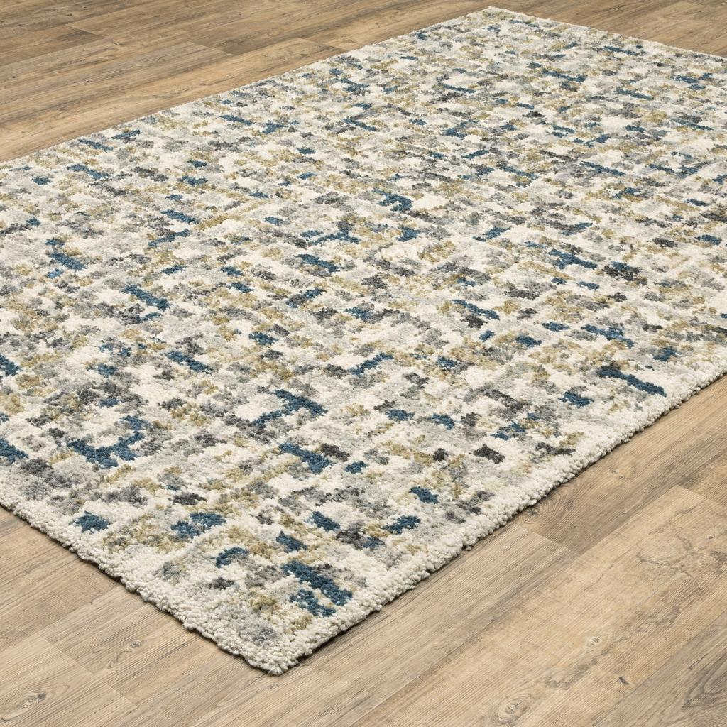 Oriental Weavers Aspen 3514A Ivory Rectangle Indoor Area Rug Abstract Pattern-