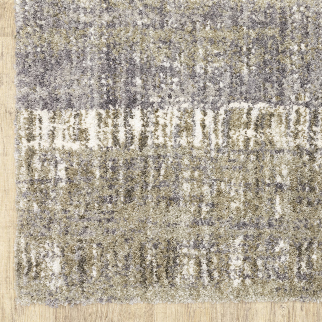 Oriental Weavers Aspen 530J9 Gray Rectangle Indoor Shaggy Area Rug - Comfortable Stain Resistant Contemporary Rug-