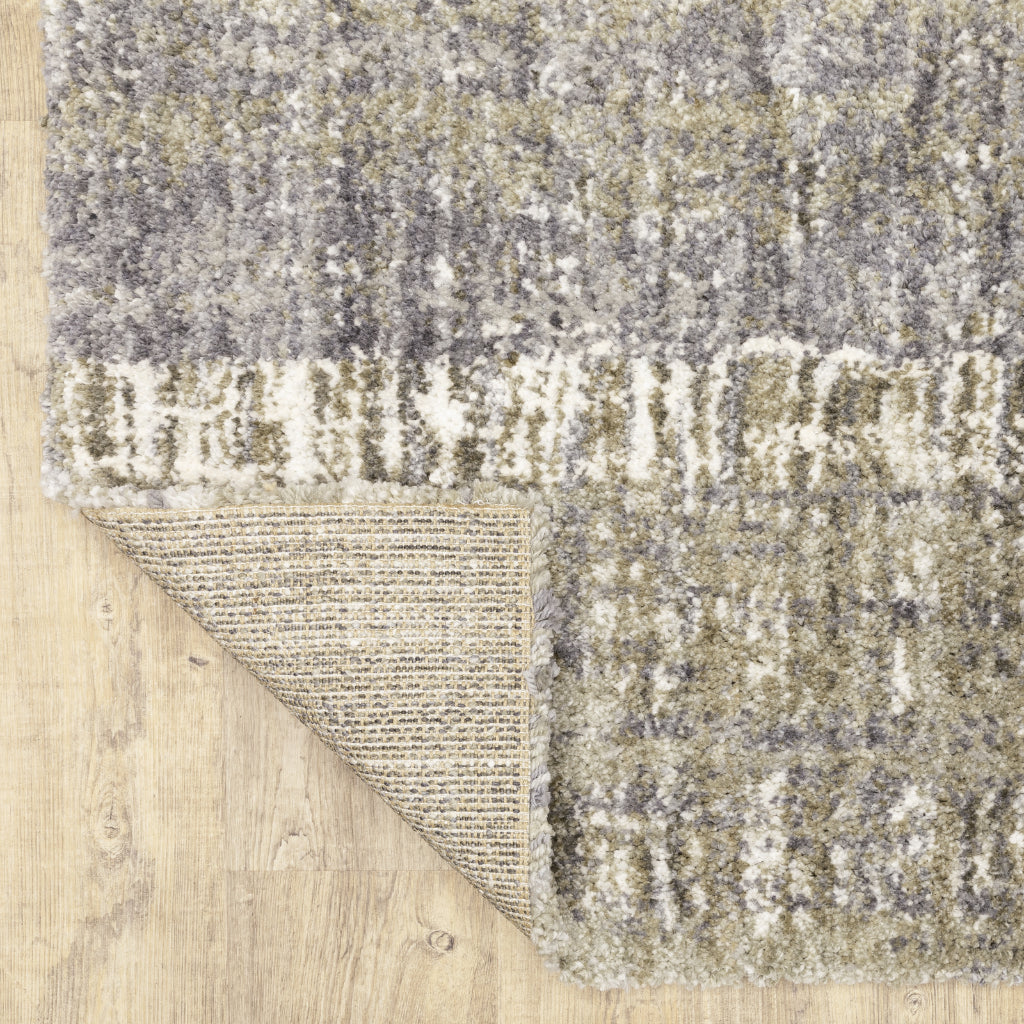 Oriental Weavers Aspen 530J9 Gray Rectangle Indoor Shaggy Area Rug - Comfortable Stain Resistant Contemporary Rug-