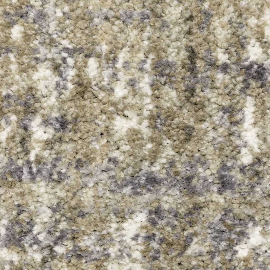 Oriental Weavers Aspen 530J9 Gray Rectangle Indoor Shaggy Area Rug - Comfortable Stain Resistant Contemporary Rug-