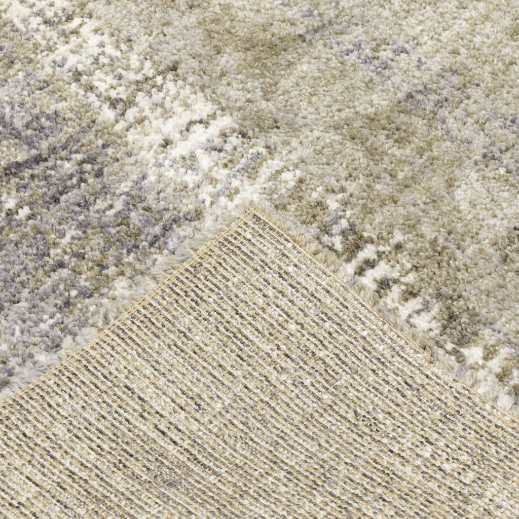 Oriental Weavers Aspen 530J9 Gray Rectangle Indoor Shaggy Runner - Comfortable Stain Resistant Contemporary Rug-
