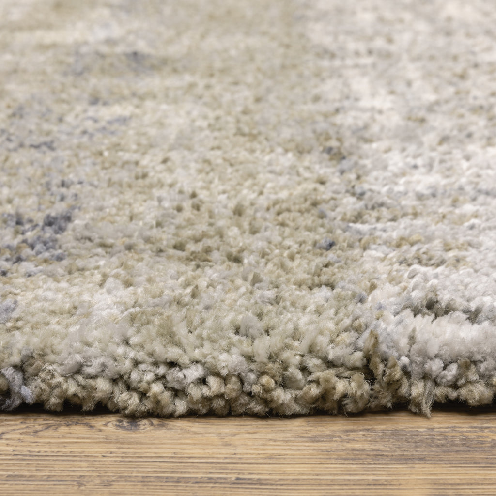 Oriental Weavers Aspen 530J9 Gray Rectangle Indoor Shaggy Runner - Comfortable Stain Resistant Contemporary Rug-