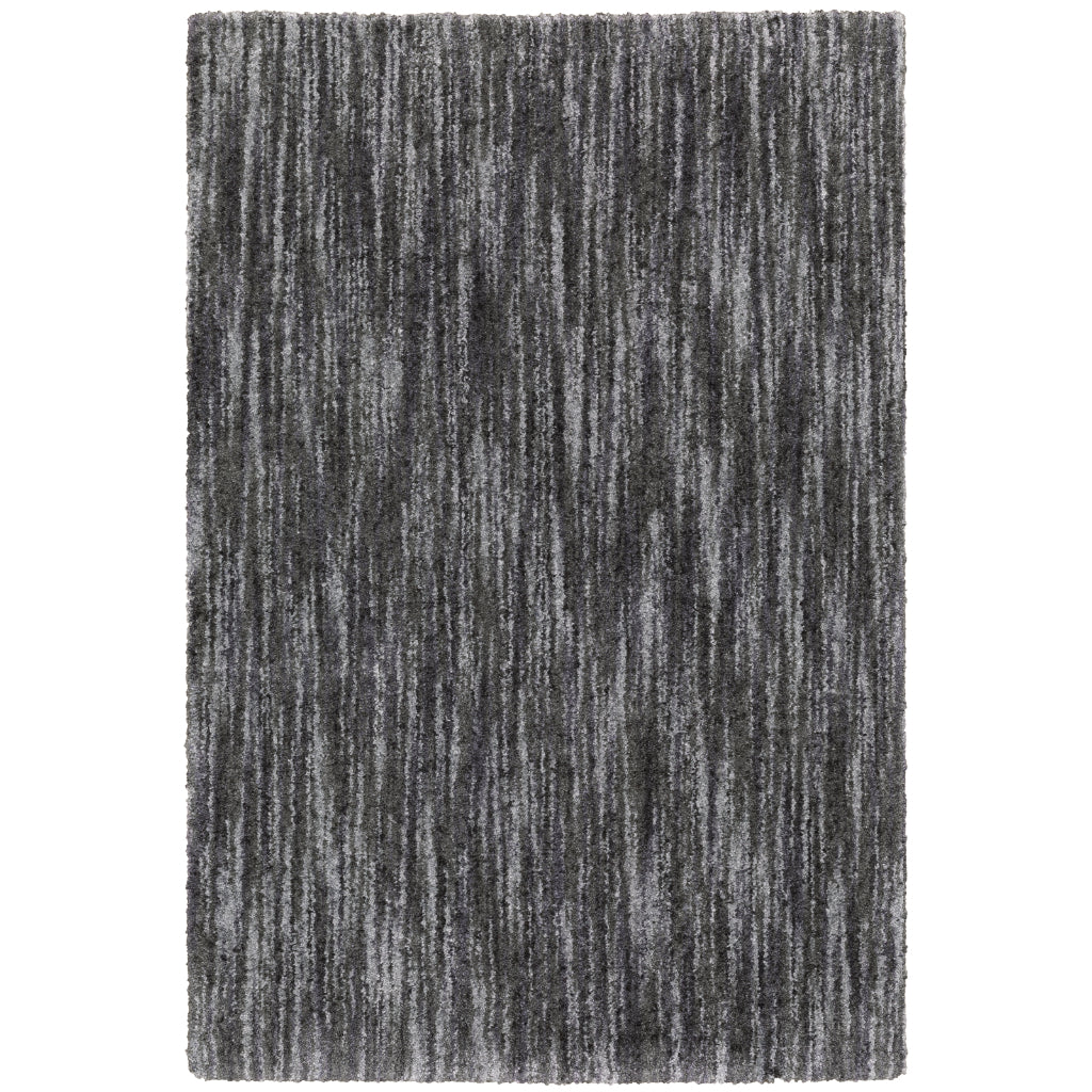 Oriental Weavers Aspen 829K9 Charcoal Rectangle Indoor Shaggy Area Rug - Comfortable Stain Resistant Contemporary Rug-