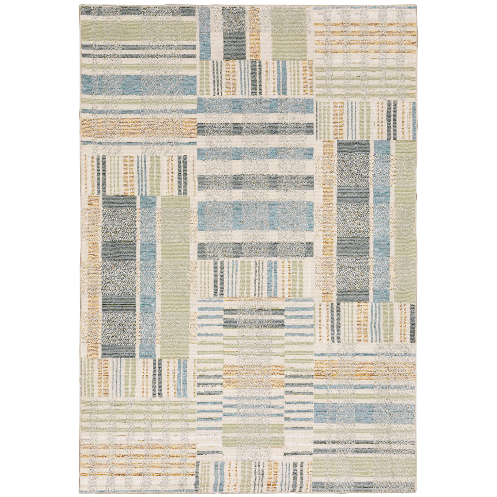 Oriental Weavers Atlas 752E0 Multicolor Rectangle Indoor Area Rug - Cozy Stain Resistant Machine Woven Rug-