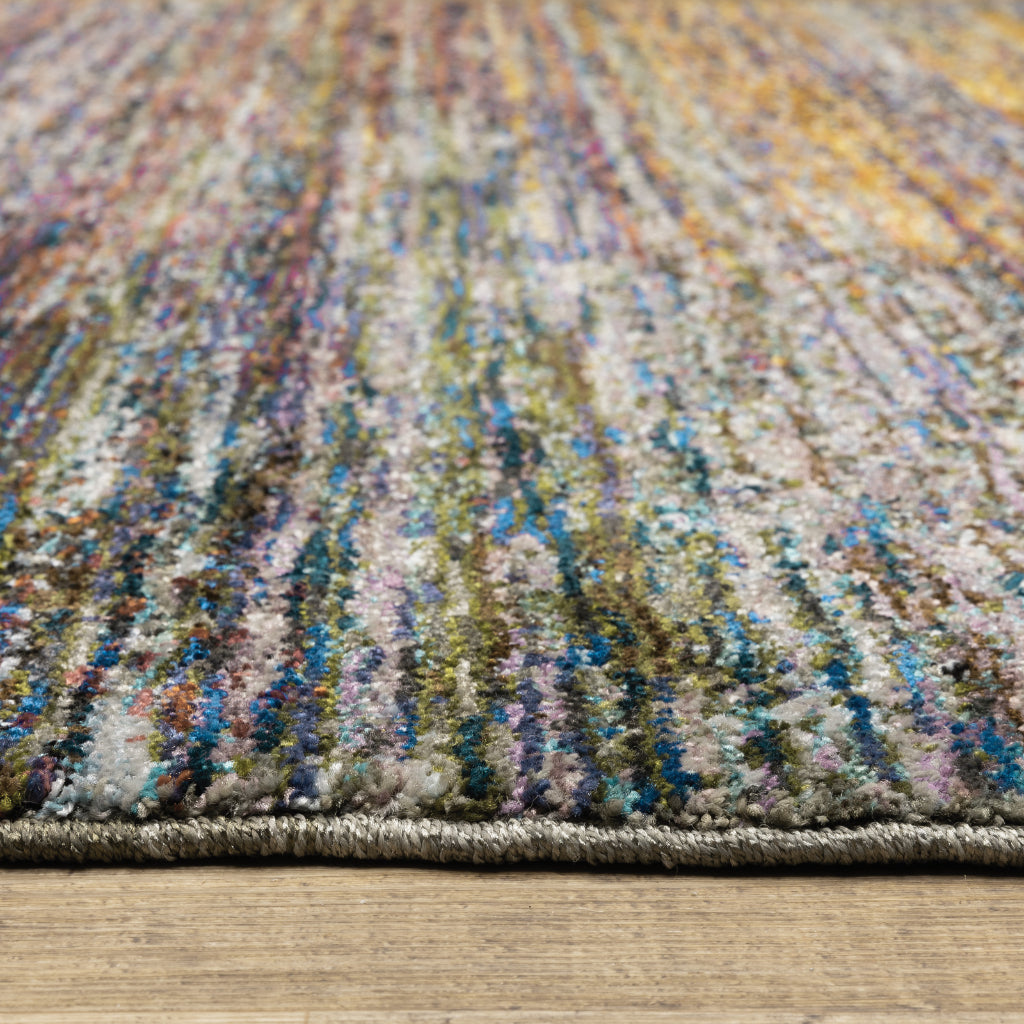 Oriental Weavers Atlas 8037B Multicolor Rectangle Indoor Runner - Cozy Stain Resistant Machine Woven Rug-