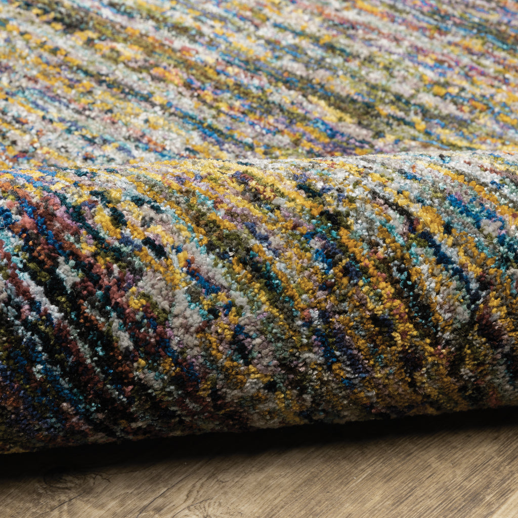 Oriental Weavers Atlas 8037B Multicolor Rectangle Indoor Runner - Cozy Stain Resistant Machine Woven Rug-