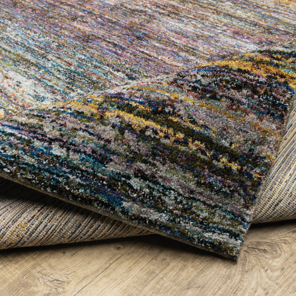 Oriental Weavers Atlas 8037B Multicolor Rectangle Indoor Runner - Cozy Stain Resistant Machine Woven Rug-