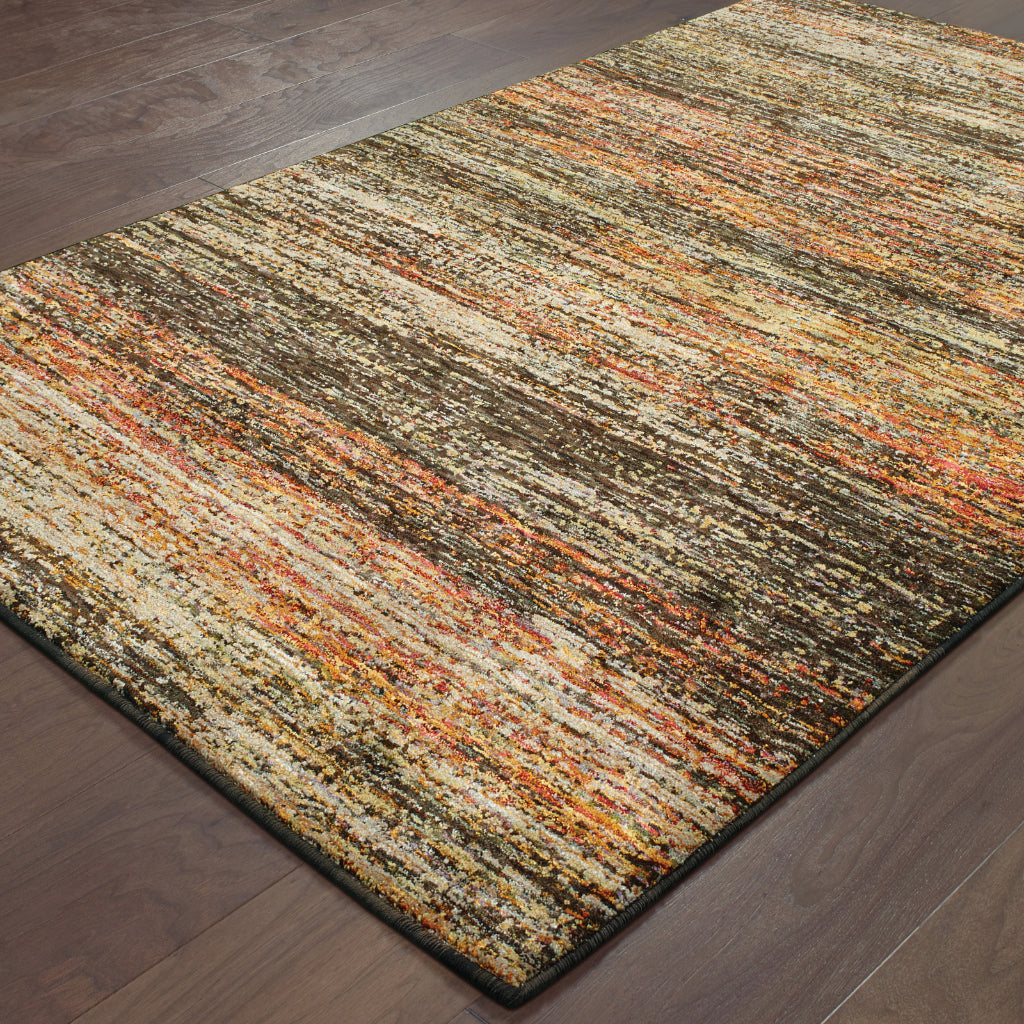 Oriental Weavers Atlas 8037C Multicolor Rectangle Indoor Area Rug - Cozy Stain Resistant Machine Woven Rug-