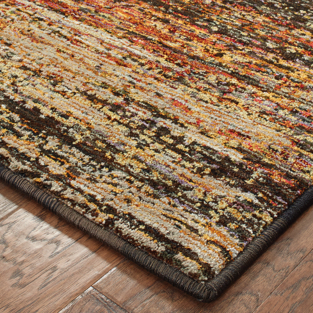 Oriental Weavers Atlas 8037C Multicolor Rectangle Indoor Area Rug - Cozy Stain Resistant Machine Woven Rug-
