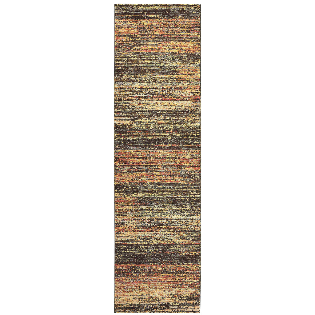 Oriental Weavers Atlas 8037C Multicolor Rectangle Indoor Runner - Cozy Stain Resistant Machine Woven Rug-