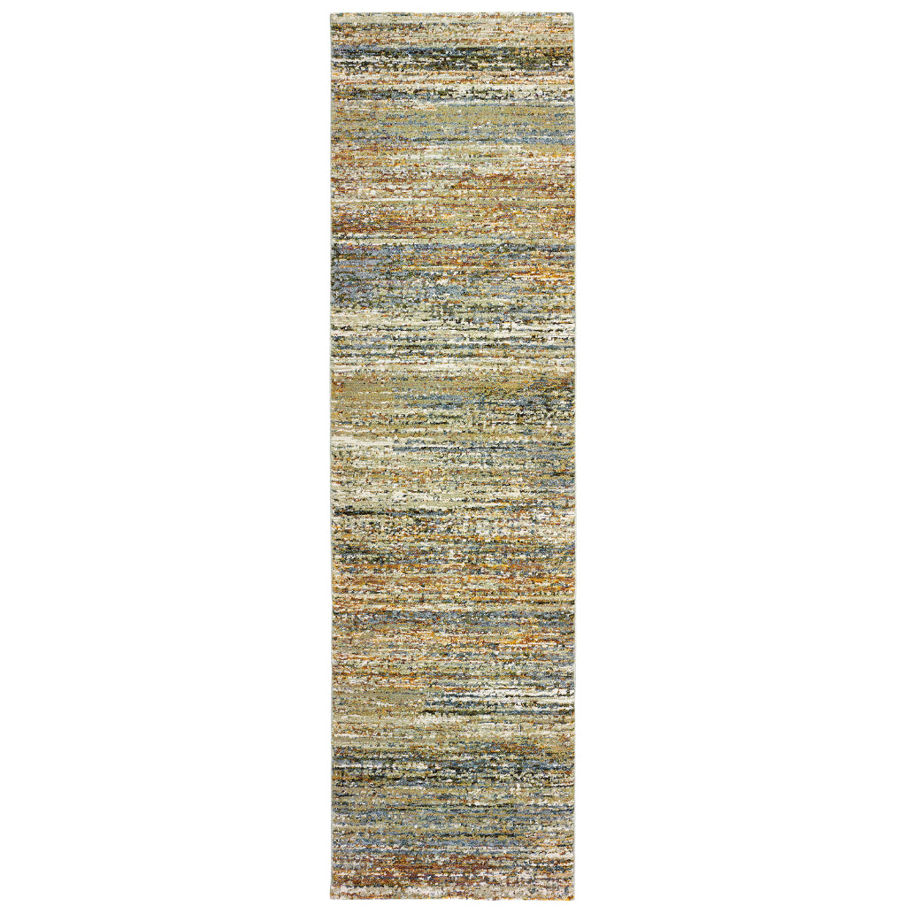 Oriental Weavers Atlas 8037J Multicolor Rectangle Indoor Runner - Cozy Stain Resistant Machine Woven Rug-